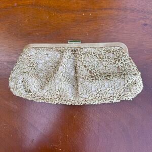 Vintage Menbur Clutch Purse Crochet Jeweled Evening Bag Classic Handbag